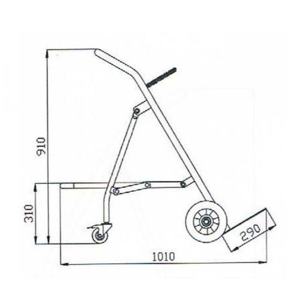 Stainless Steel Folding-down Cylinder 120kg spec