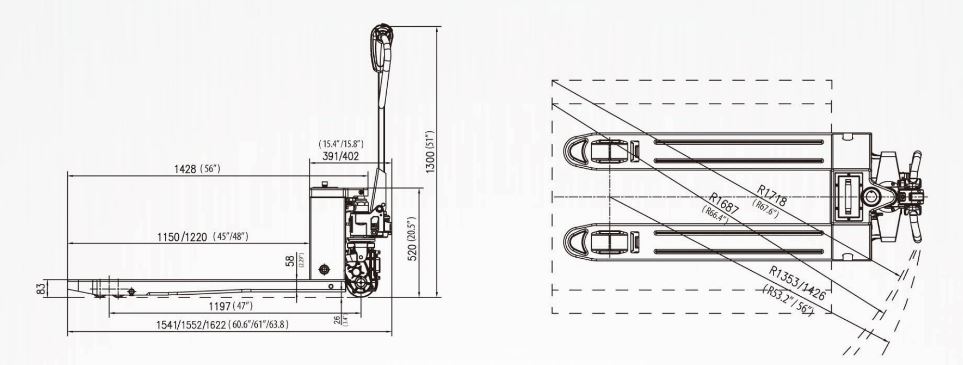 Electric Pallet Truck - EPT15H spec