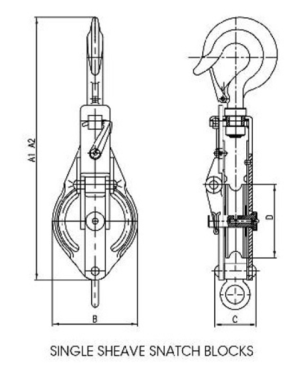 Single Sheave Snatch Blocks - Material Handling Equipment Malaysia